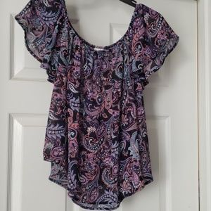 Sheer off shoulder top